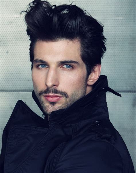 blue eyes and dark hair|dark hair blue eyes male.